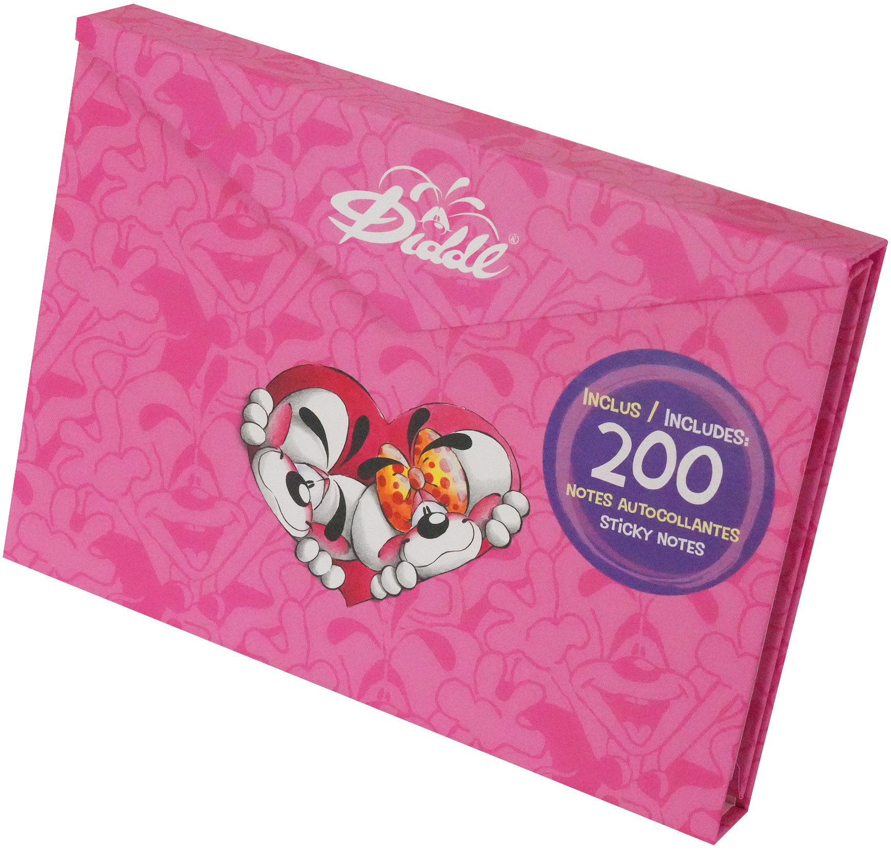 photo DIDDL Lot de notes autocollantes A5 23505 rose 200 feuilles