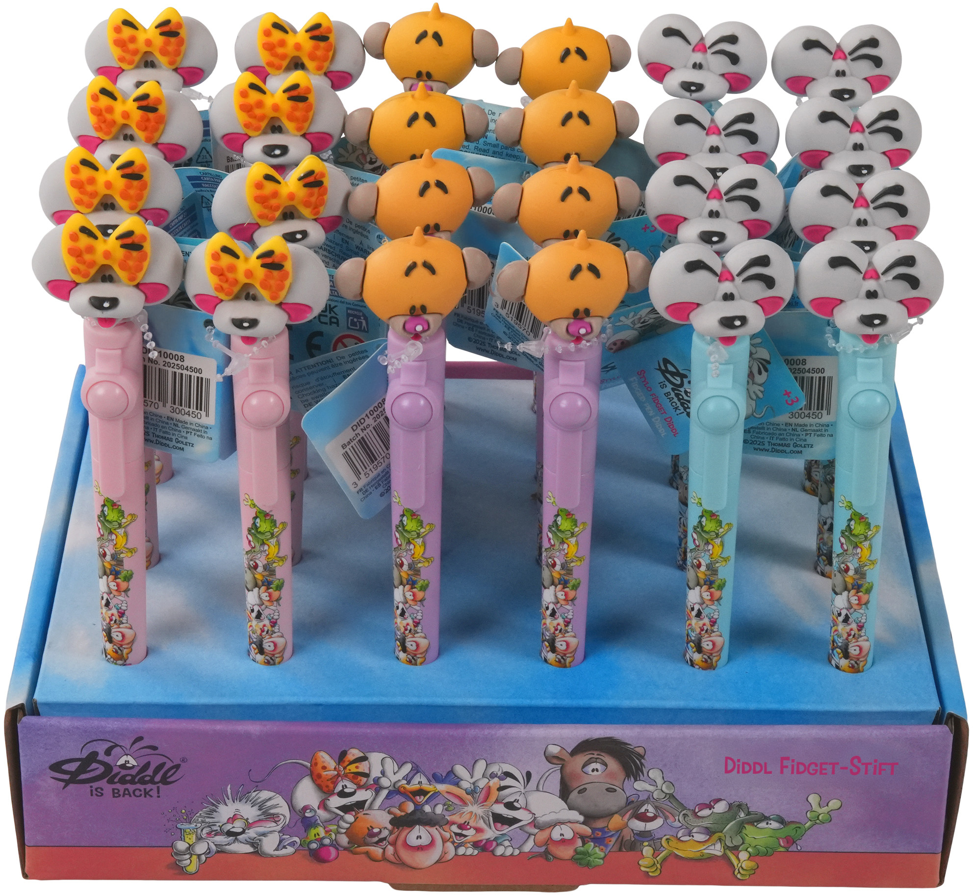 photo DIDDL Stylo à bille Fidget 0.7mm 23548 assortis