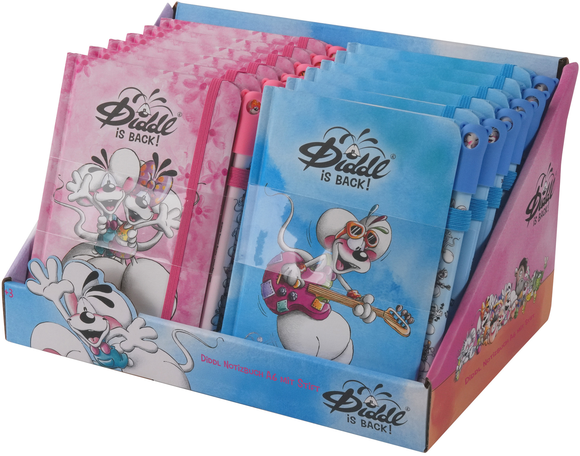 photo DIDDL Carnet avec stylo A6 23554 assortis