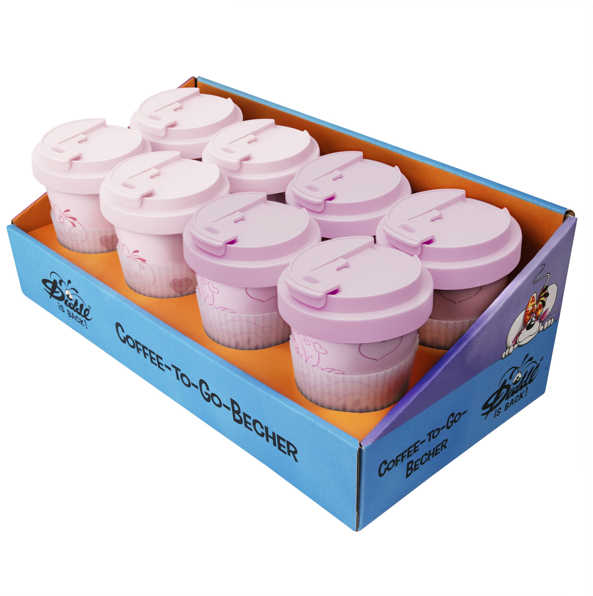 photo DIDDL Gobelets à emporter 400ml 23724 assortis