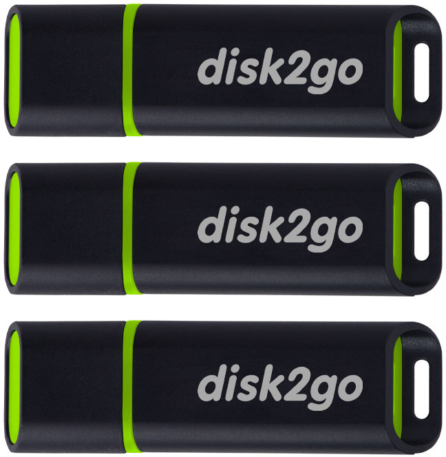 DISK2GO USB-Stick passion 2.0 16GB 30006496 USB 2.0 3 Pack