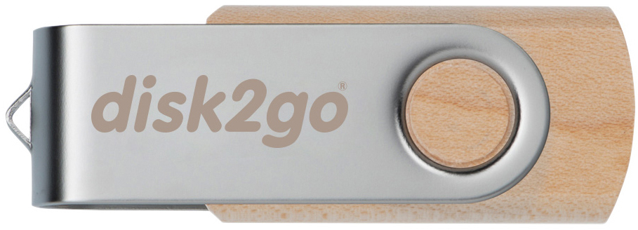 DISK2GO USB-Stick wood 8GB USB 2.0<br>
