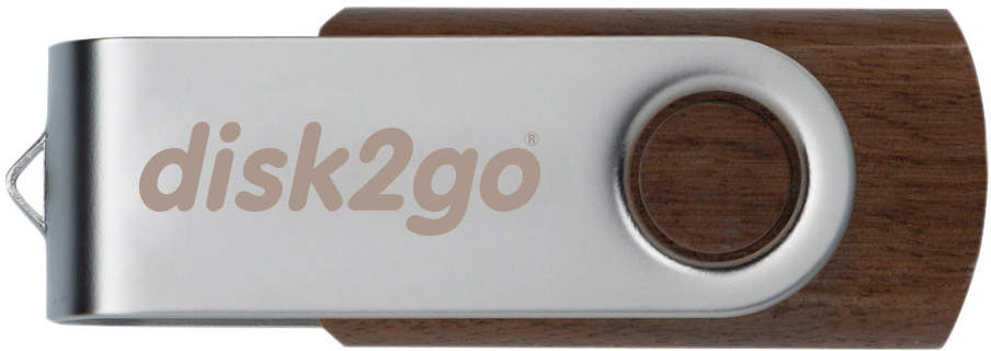DISK2GO USB-Stick wood 64GB 30006663 USB 3.0<br>
