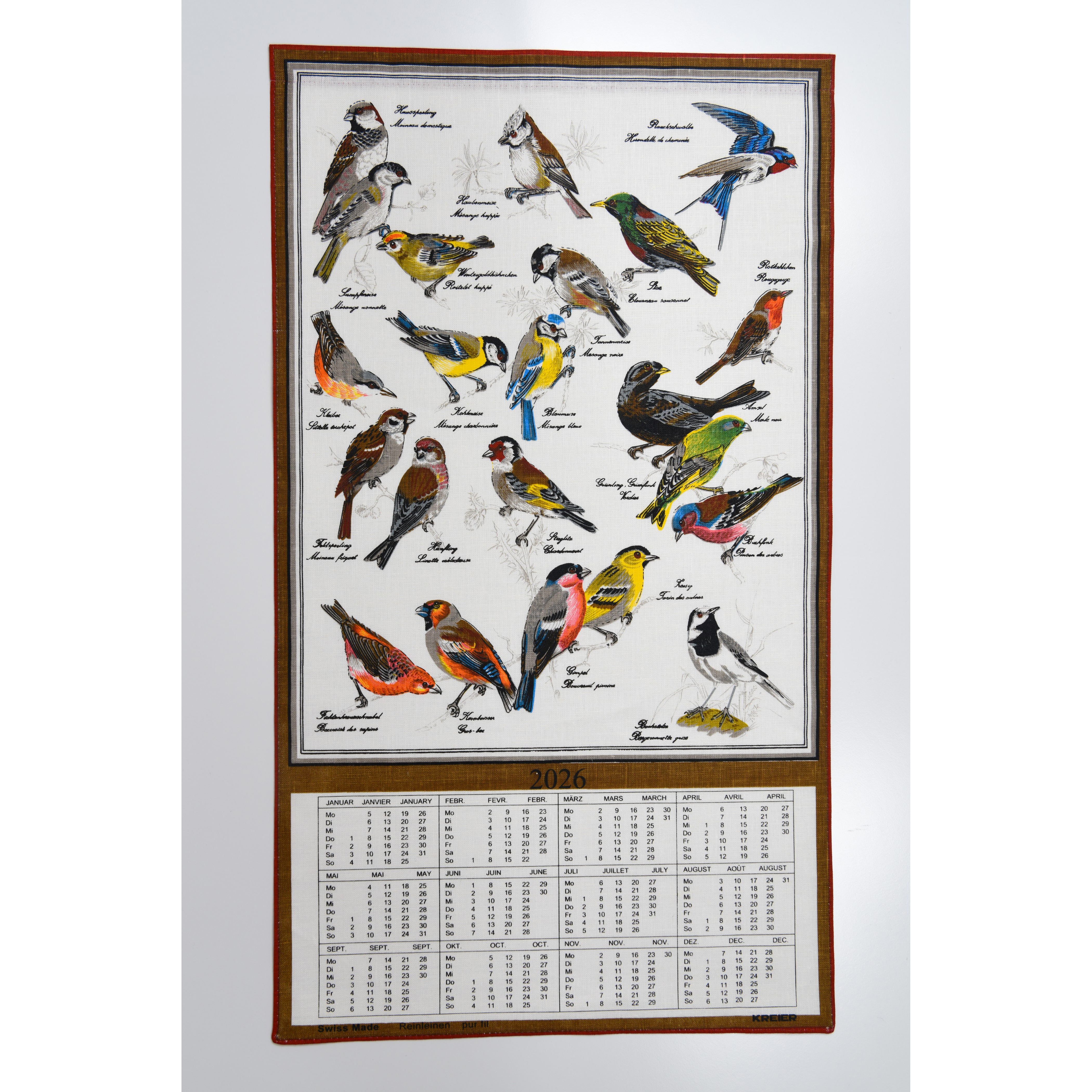photo DOERIG Oiseaux lin 2026 19.2694 AL/FR 40x70cm