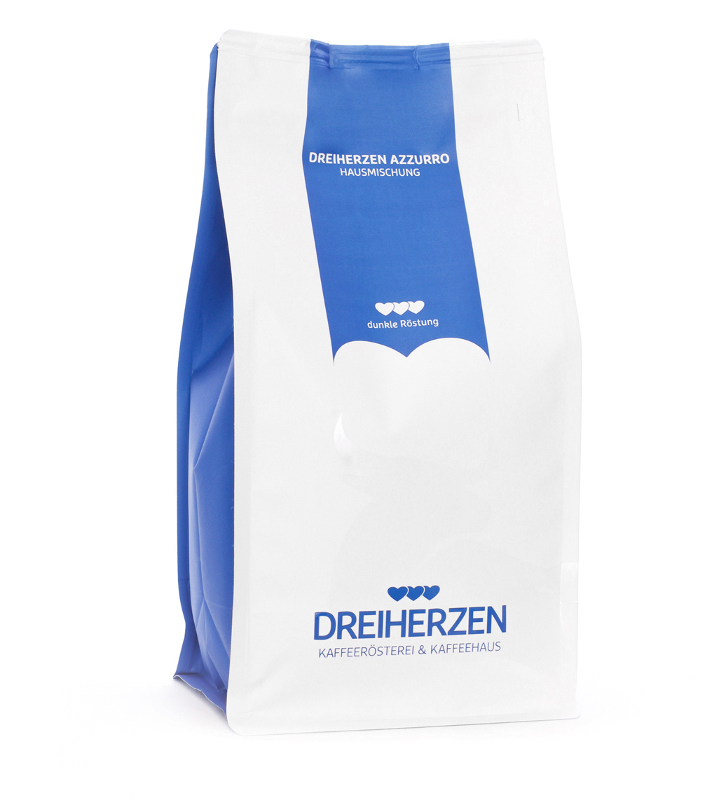 DREIHERZEN Grain de café 1kg 10062 Azzurro Azzurro