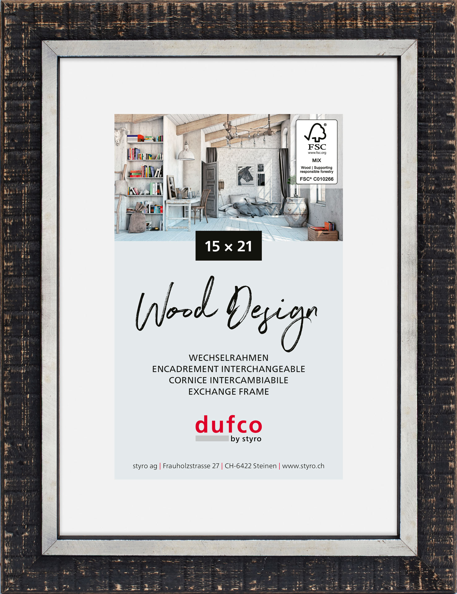 photo DUFCO Cadre photo Lima 15x21cm 1610.81132 anthracite