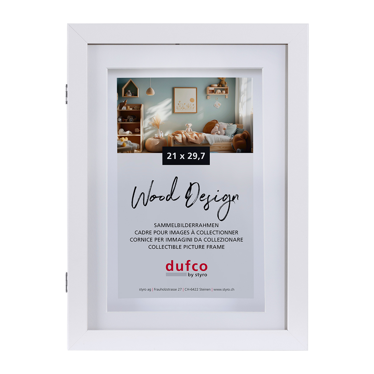photo DUFCO Cadre photo 21x29.7cm 1620.10001 MemoryFrame, blanc
