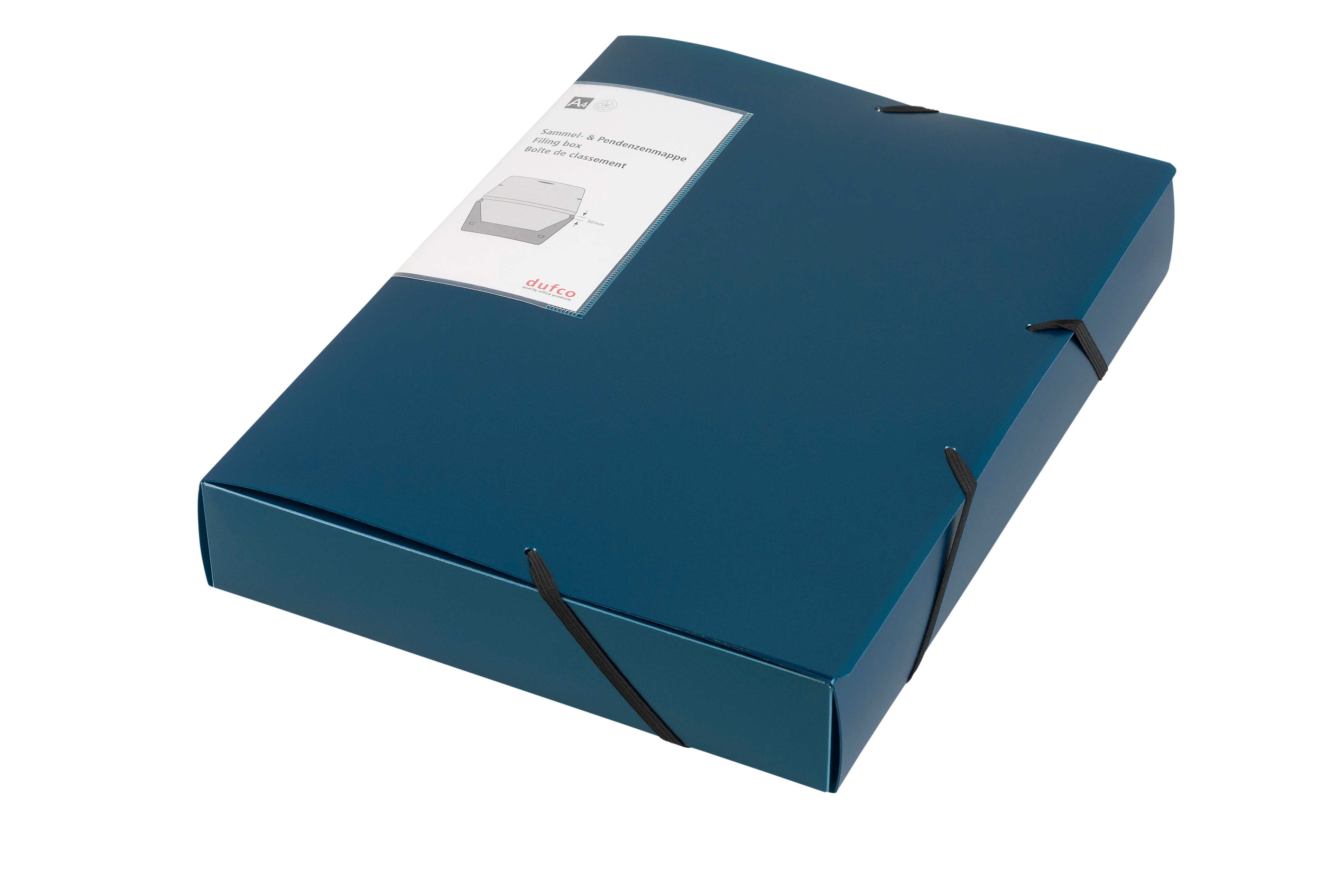 DUFCO Document File 51500.03665 bleu metallic 5cm