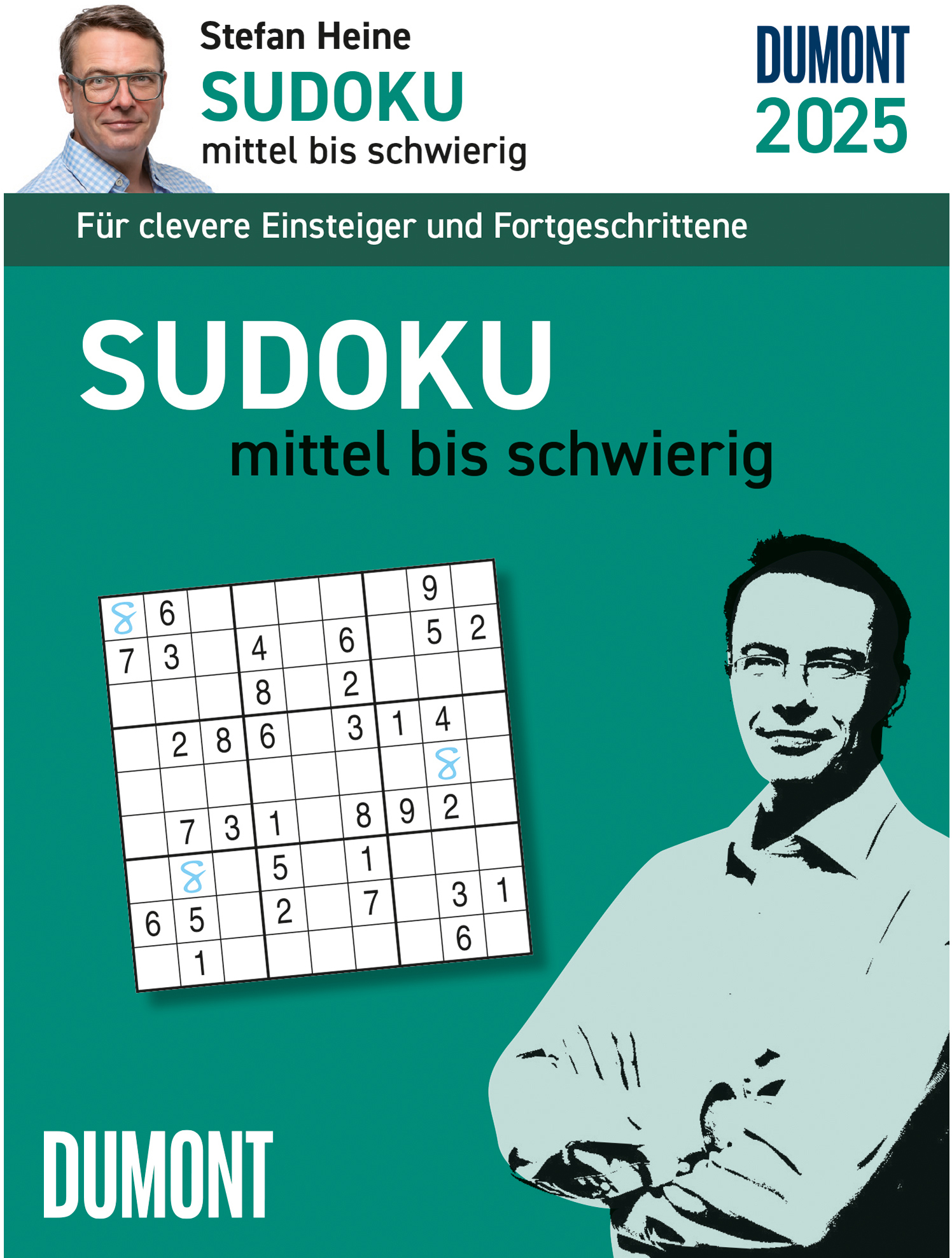 DUMONT Sudoku mittel-schwierig 2025 205382 DE 11.8x15.9cm