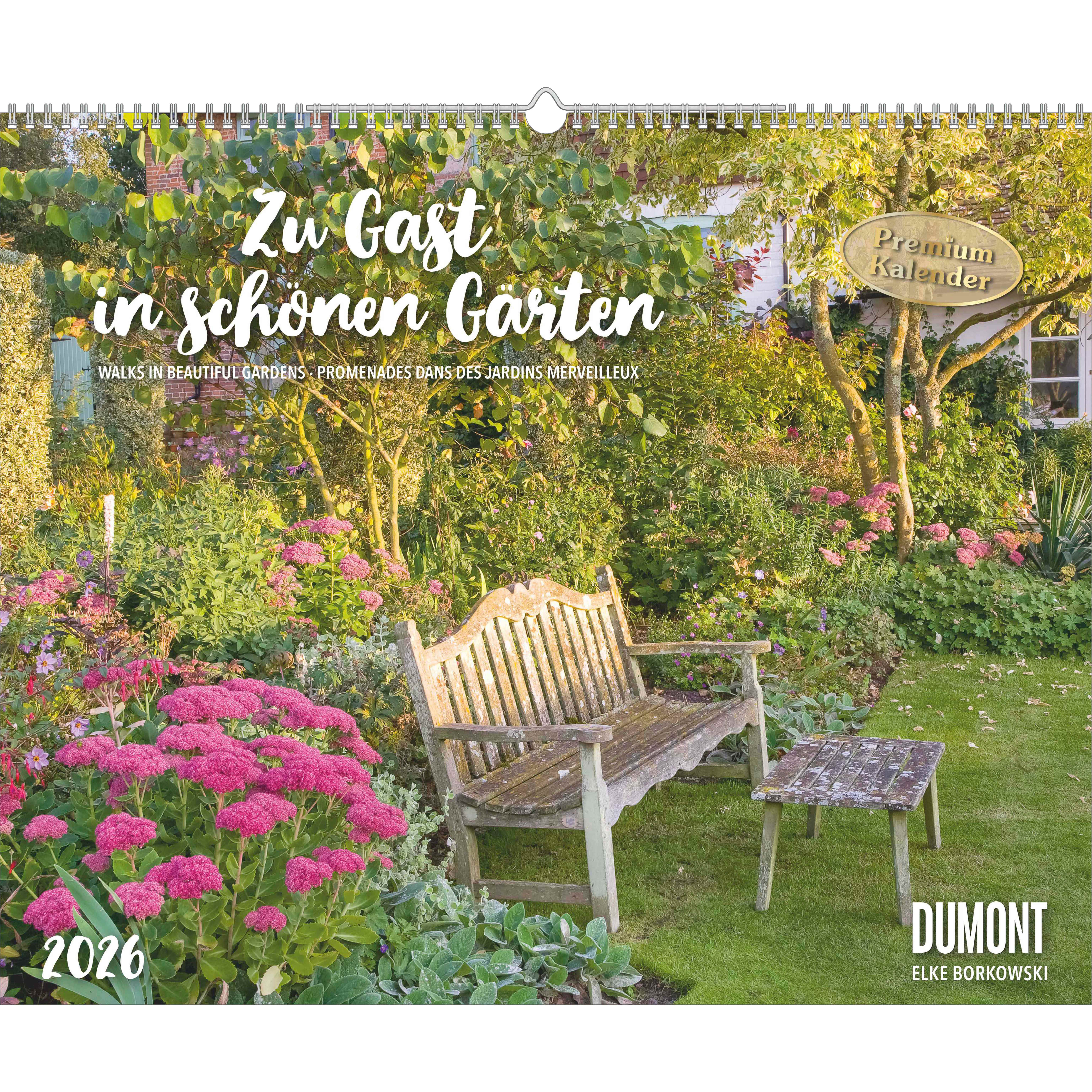 photo DUMONT Calendrier 2026 260375 Beaux jardins ML 52x42.5cm
