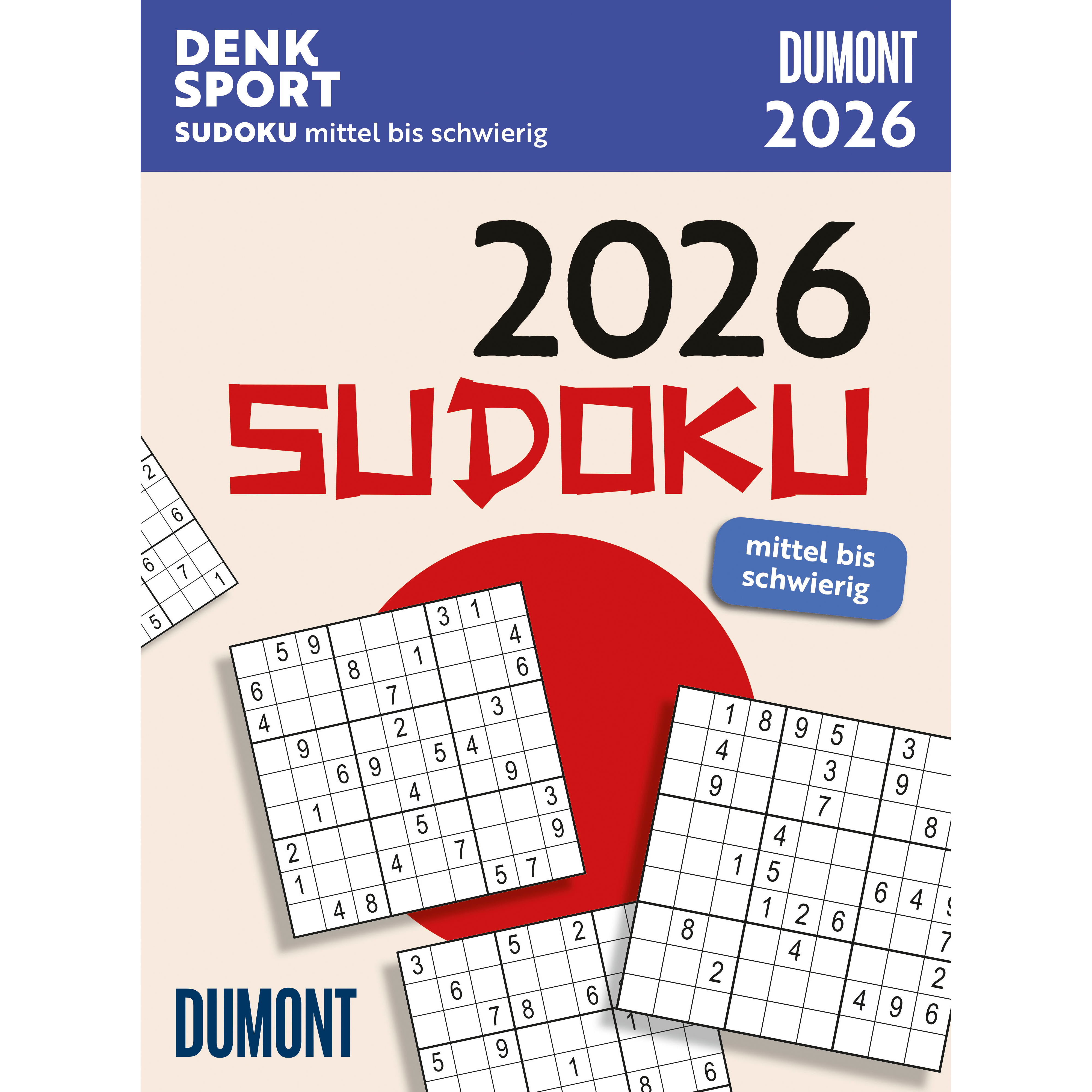 photo DUMONT Sudoku mittel-schwierig 2026 260714 AL 11.8x15.9cm