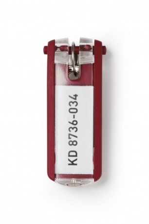 DURABLE Porte-clés KEY CLIP 195703 rouge 6 pièces