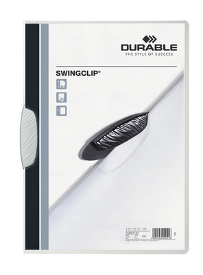 DURABLE Classeur à pince SWINGCLIP 226002 pour 30 feuilles A4 blanc