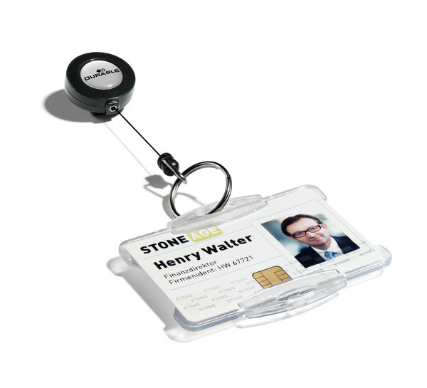 DURABLE Porte-badge 822258 10 pcs. avec porte-clés