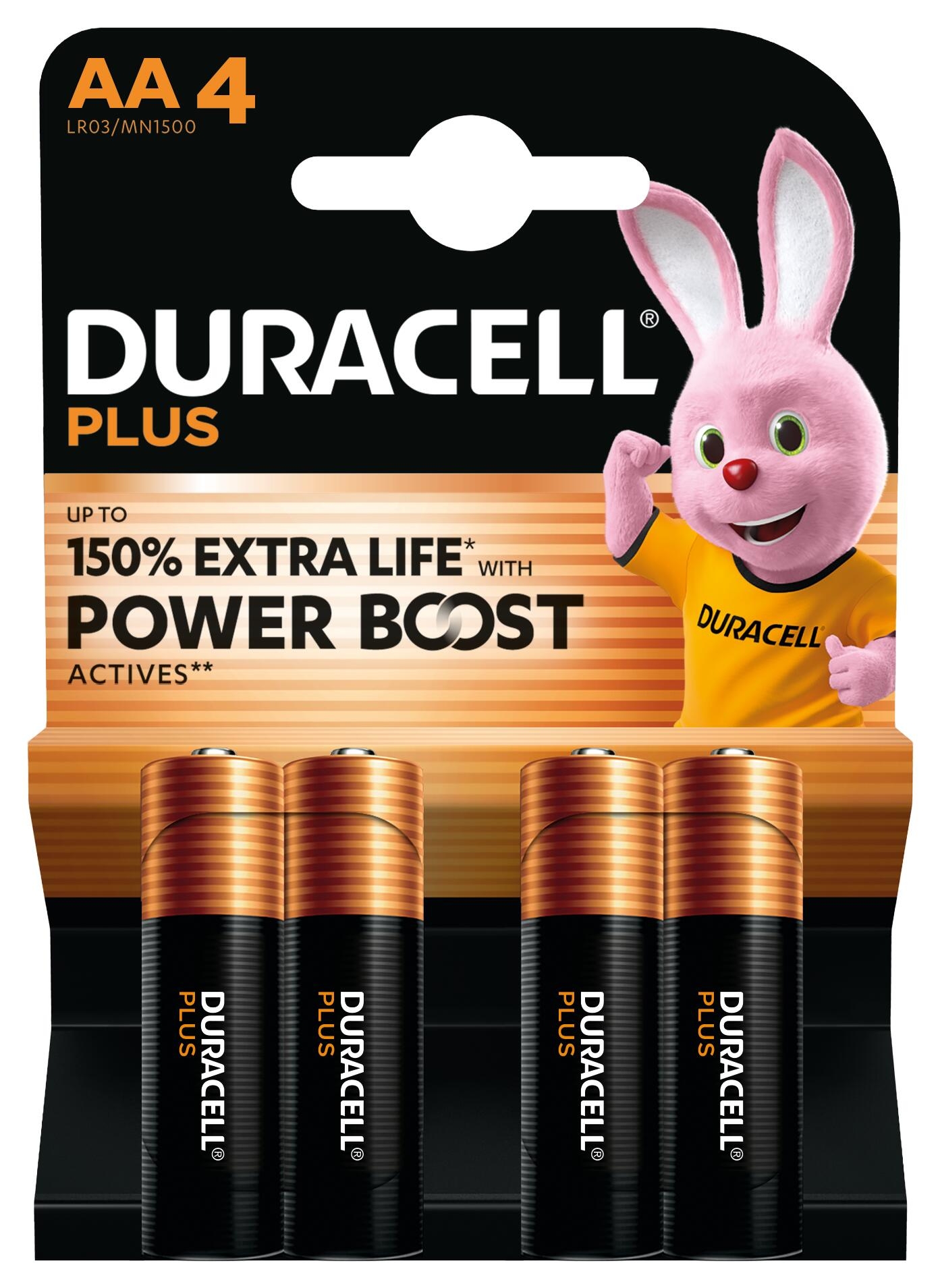photo DURACELL Pile Plus MN1500 4-176027 AA, LR6 4 pcs.