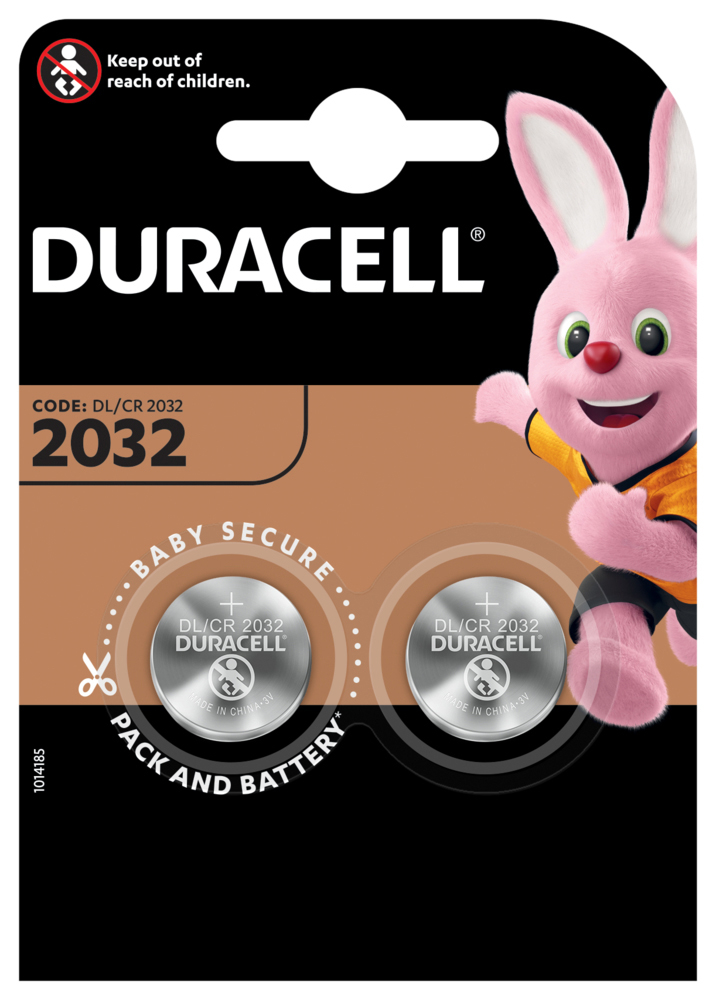 DURACELL Pile miniature Specialty 4-203921 CR2032, 3V 2 pcs.