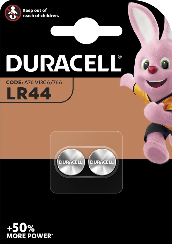 DURACELL Pile miniature Specialty 76A LR44, 1.5V 2 pcs.