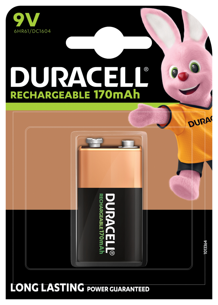 DURACELL Recharge Ultra PreCharged 9V/6HR61 6HR61/DC1604, 170mAh 1 pcs.