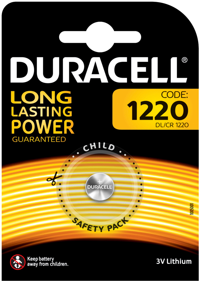 DURACELL Pile miniature Specialty CR1220 DL1220, 3V DL1220, 3V