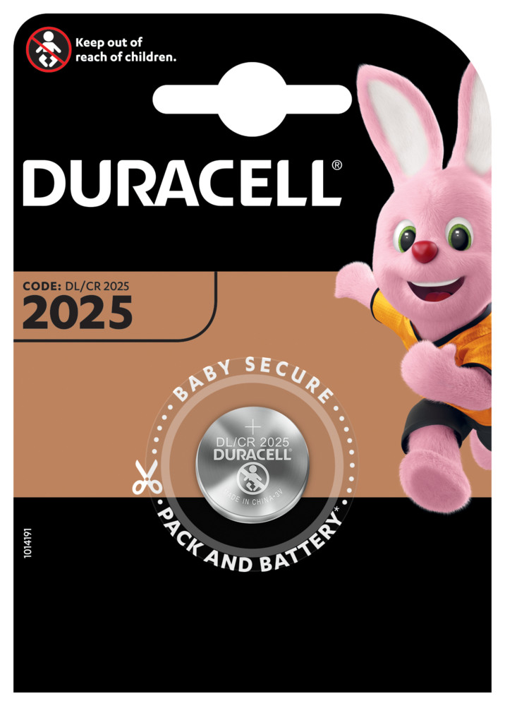 photo DURACELL Pile miniature Specialty DL2025 CR2025, 3V