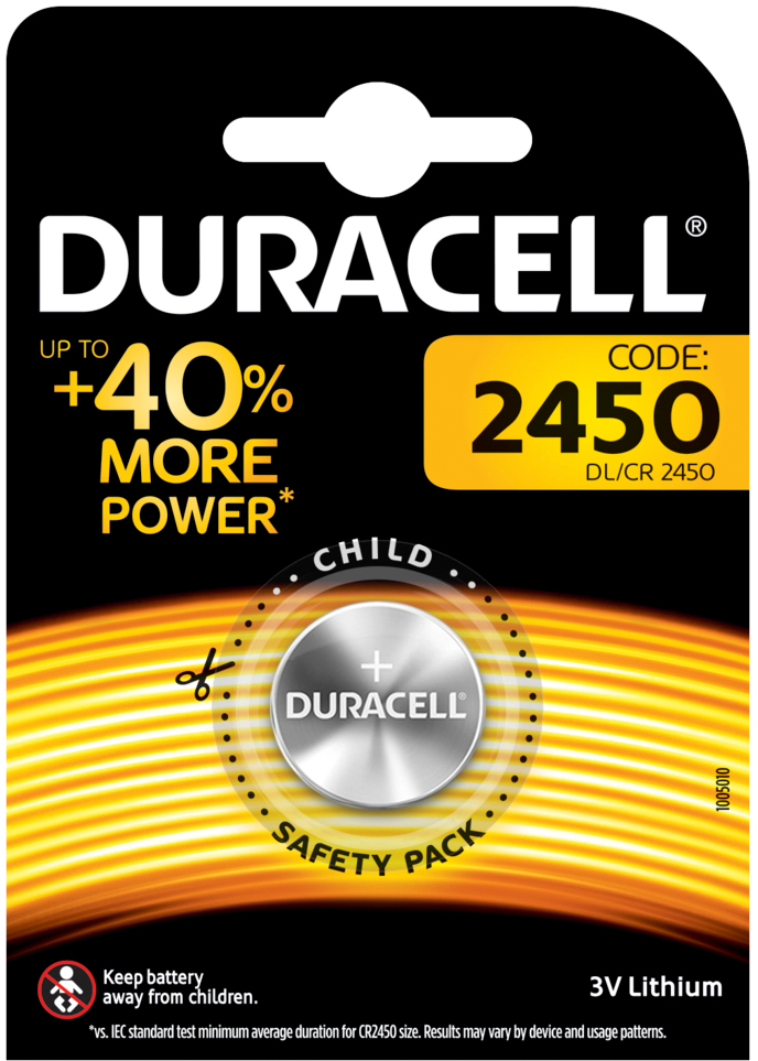 DURACELL Pile miniature Specialty DL2450 CR2450, 3V