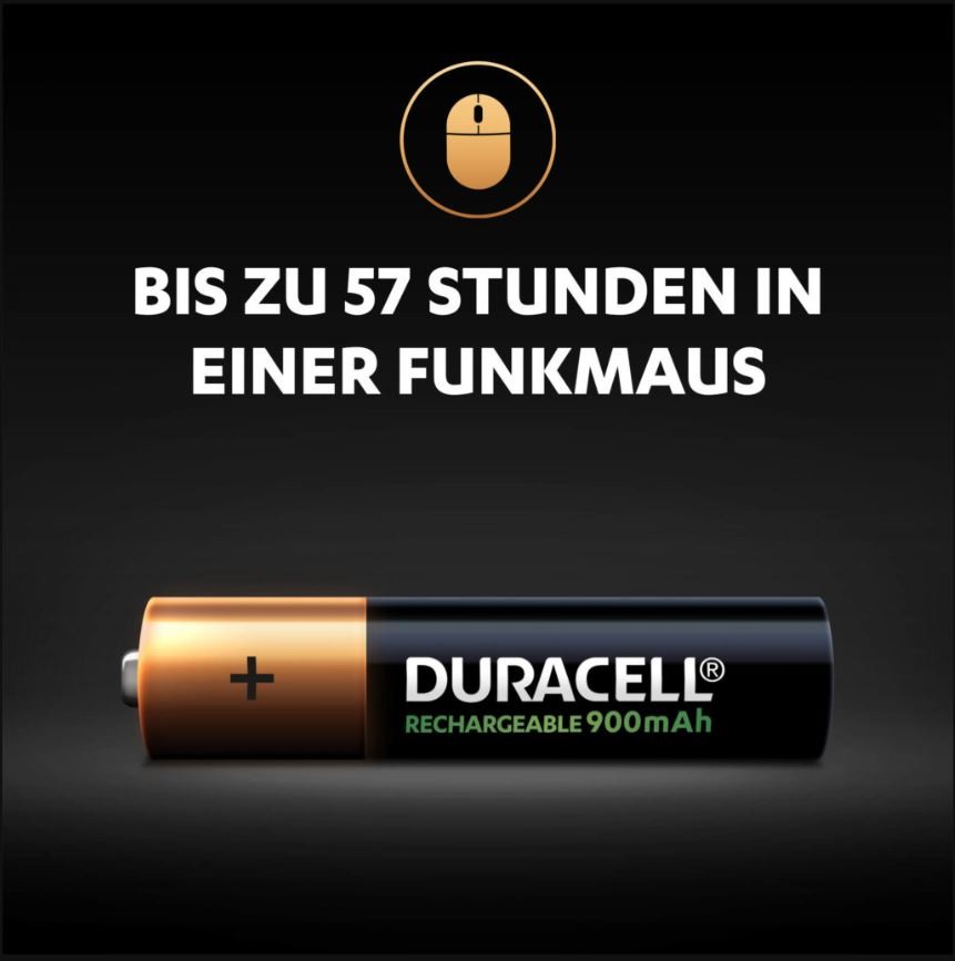 DURACELL Recharge Ultra PreCharged DX2400 AAA, 850 mAh, 1.2V 4 pcs.