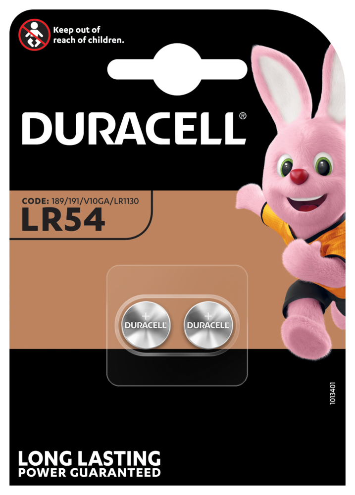 DURACELL Knopfbatterie Specialty LR54 LR54, 1.5V 2 Stück