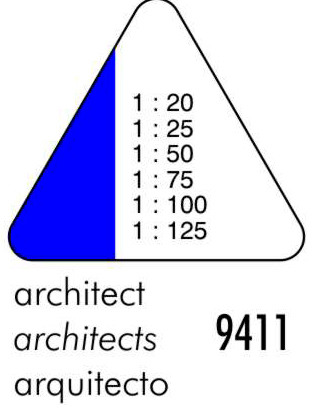 DUX Règle triangulaire 9411 architect