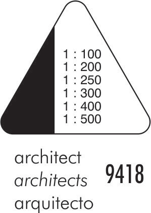 DUX Règle triangulaire 9418 architect