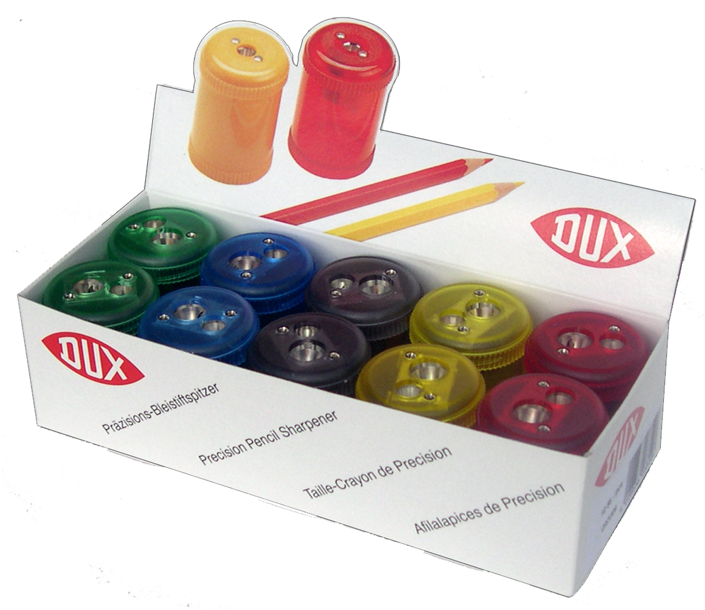 DUX Taille-crayon DX5309/D10 10 pcs., couleurs ass.