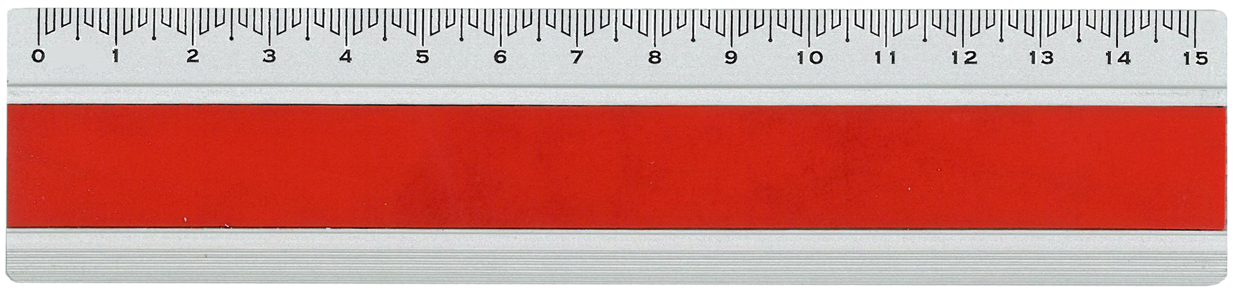 DUX Règle Joy Color 15cm FA-JC/15R Alu, rouge