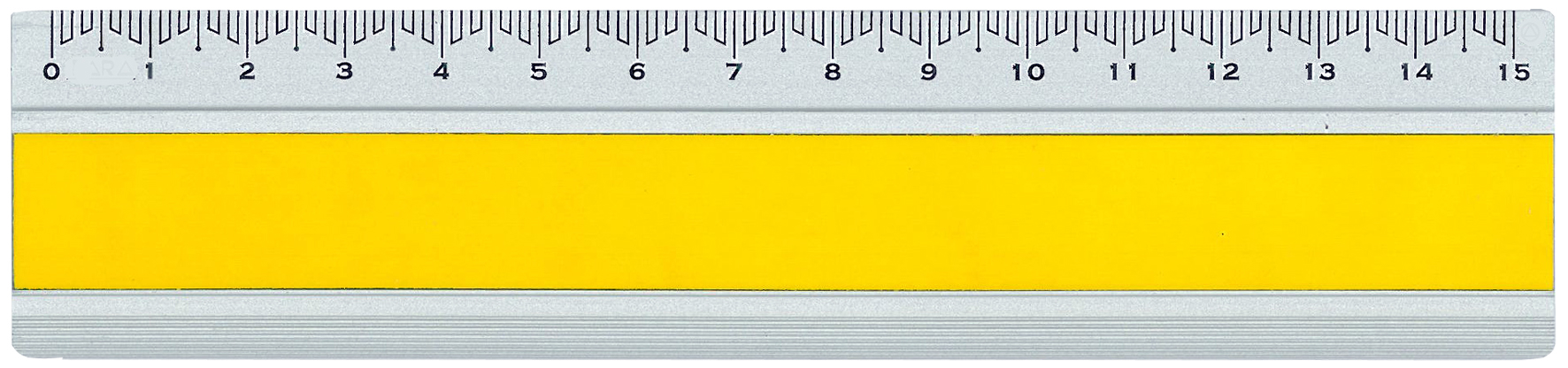 DUX Règle Joy Color 15cm FA-JC/15Y Alu, jaune