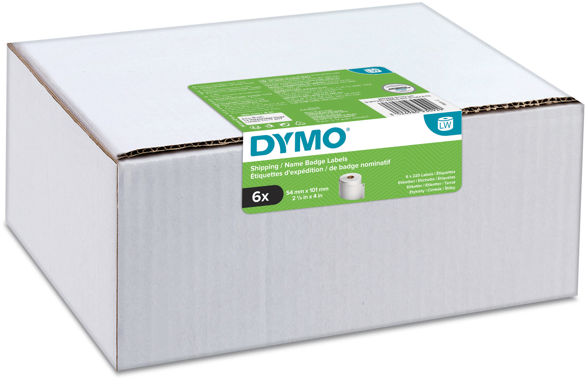 photo DYMO Etiquettes 89x36mm 2093092 blanc