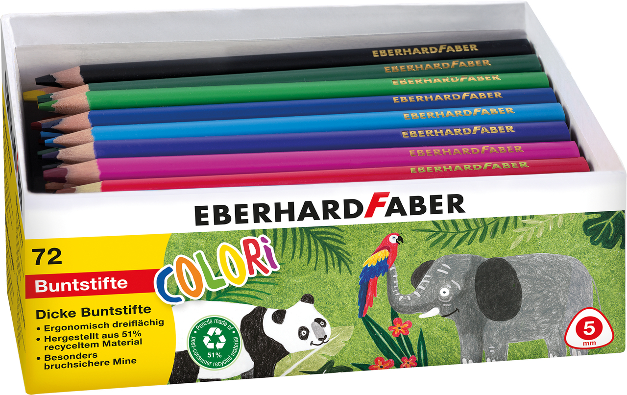photo EBERHARD FABER Crayons couleur Colori Jumbo 511471 Set avec 72 pcs.