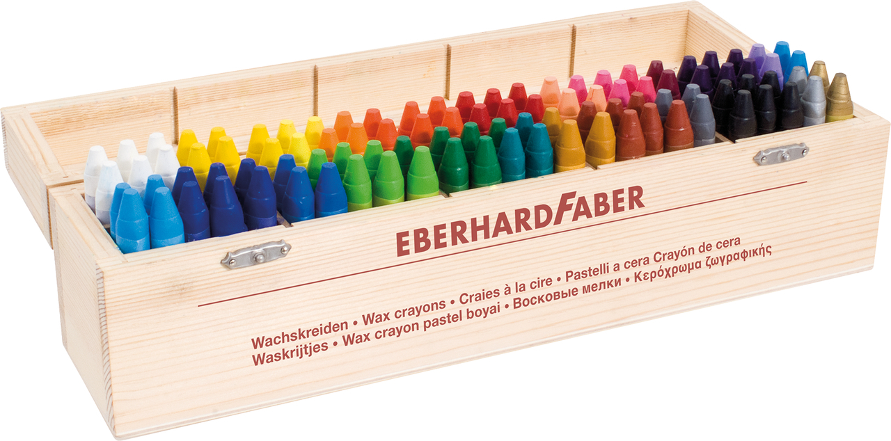photo EBERHARD FABER Craie à dessin grasse Colori 524020 100 couleurs ass.