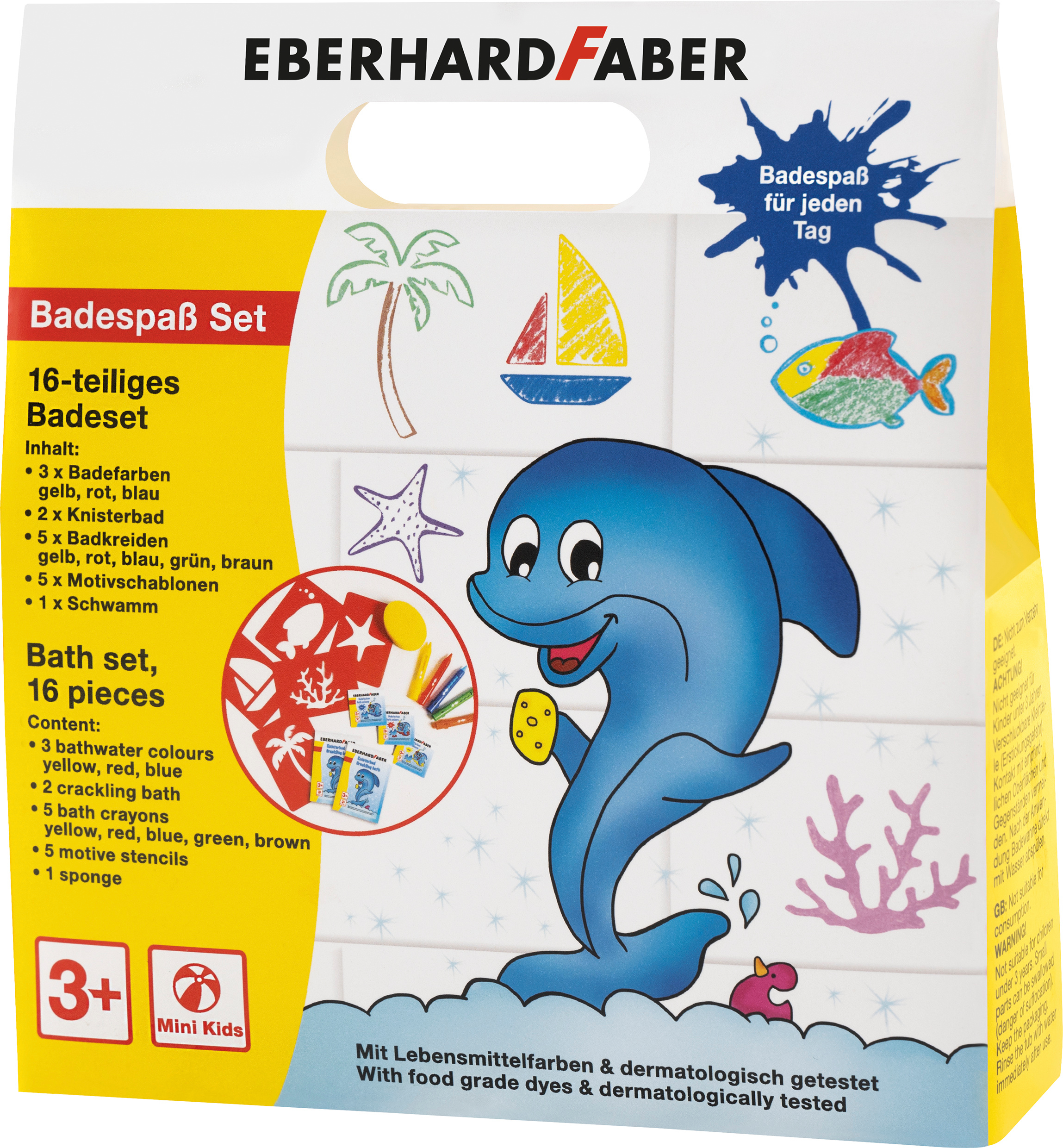 EBERHARD FABER Badespass Box 524116 5 Farben, Schablonen