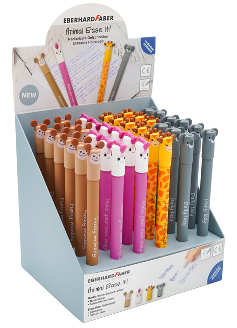 photo EBERHARD FABER Stylo Gel Erase It 560104 Animals 2, assorté 36 piéces