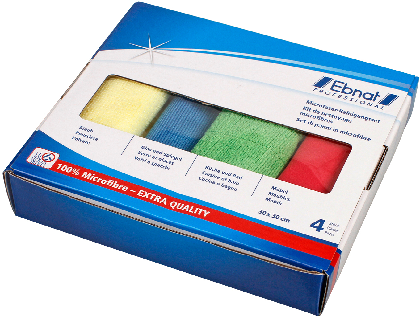 photo EBNAT Chiffon en microfibre 4 pcs. 306541 multi