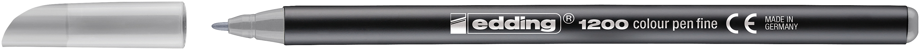 EDDING Stylo Fibre 1200 0,5-1mm 1200-026 Pastel, gris argenté