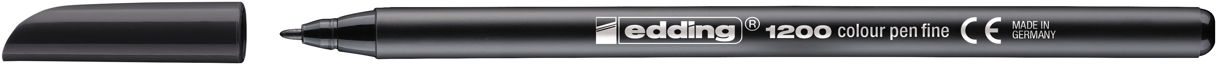 EDDING Stilos fibre 1200 0.5-1mm 1200-1 noir