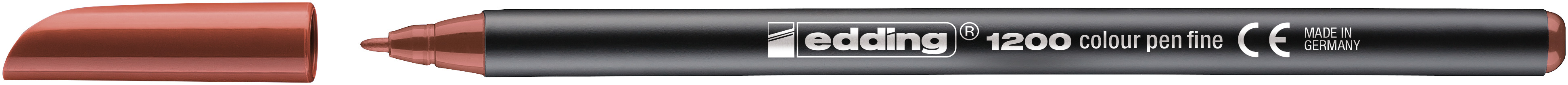 EDDING Stylo fibre 1200 0,5-1mm 1200-7 brun