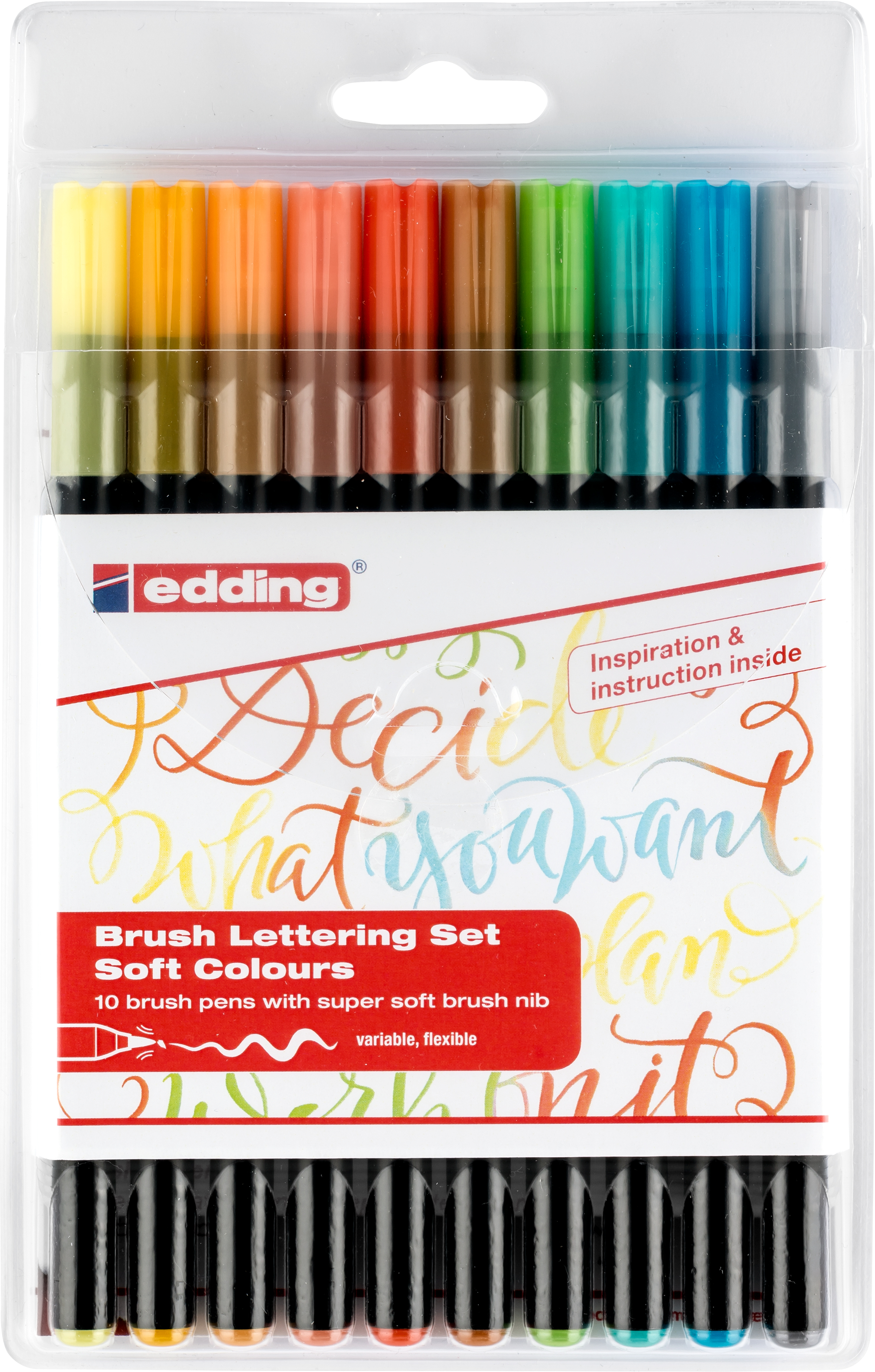 EDDING Brushpen 1340 Soft Colours 1340 E10 10 pcs.