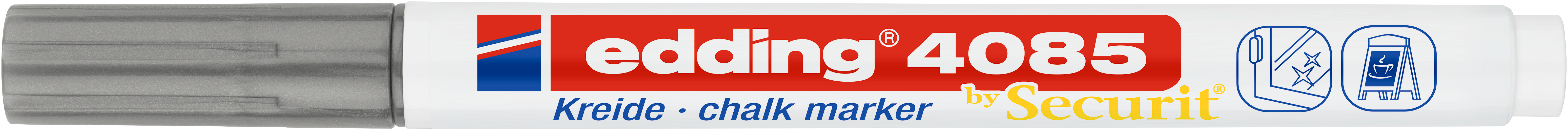 EDDING Chalk Marker 4085 1-2mm 4085-054 argent