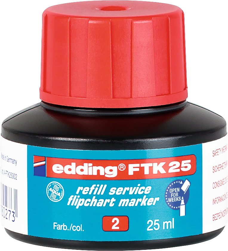 EDDING Refill FTK25 25ml FTK-25-002 rouge