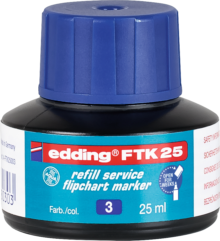 EDDING Refill FTK25 25ml FTK-25-003 bleu bleu