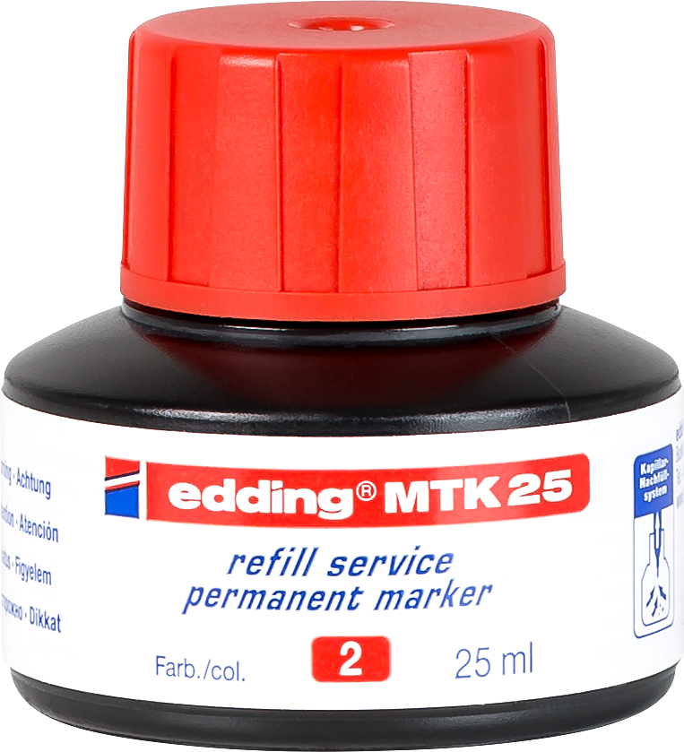 EDDING Encre 25ml MTK-25-2 rouge