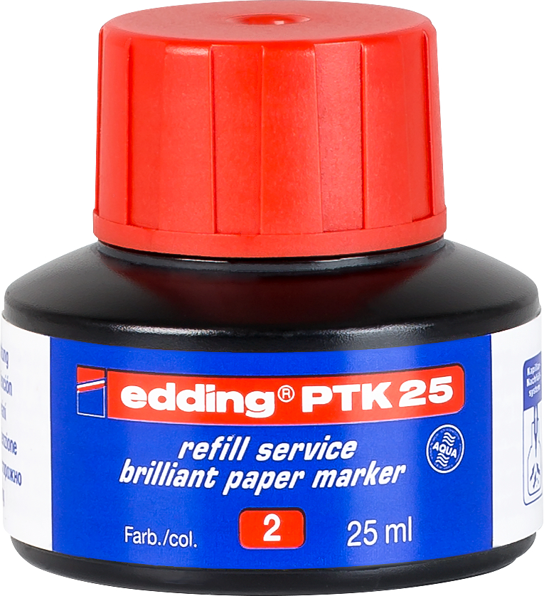 EDDING Encre 25ml PTK-25-2 rouge