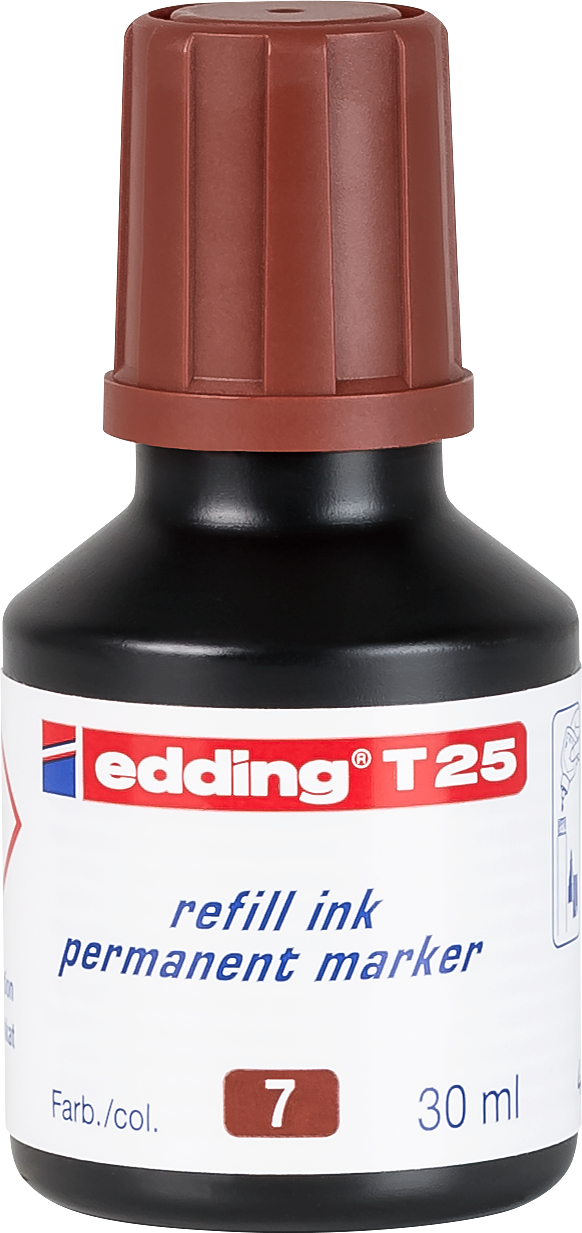 EDDING Encre 30ml T-25-7 brun