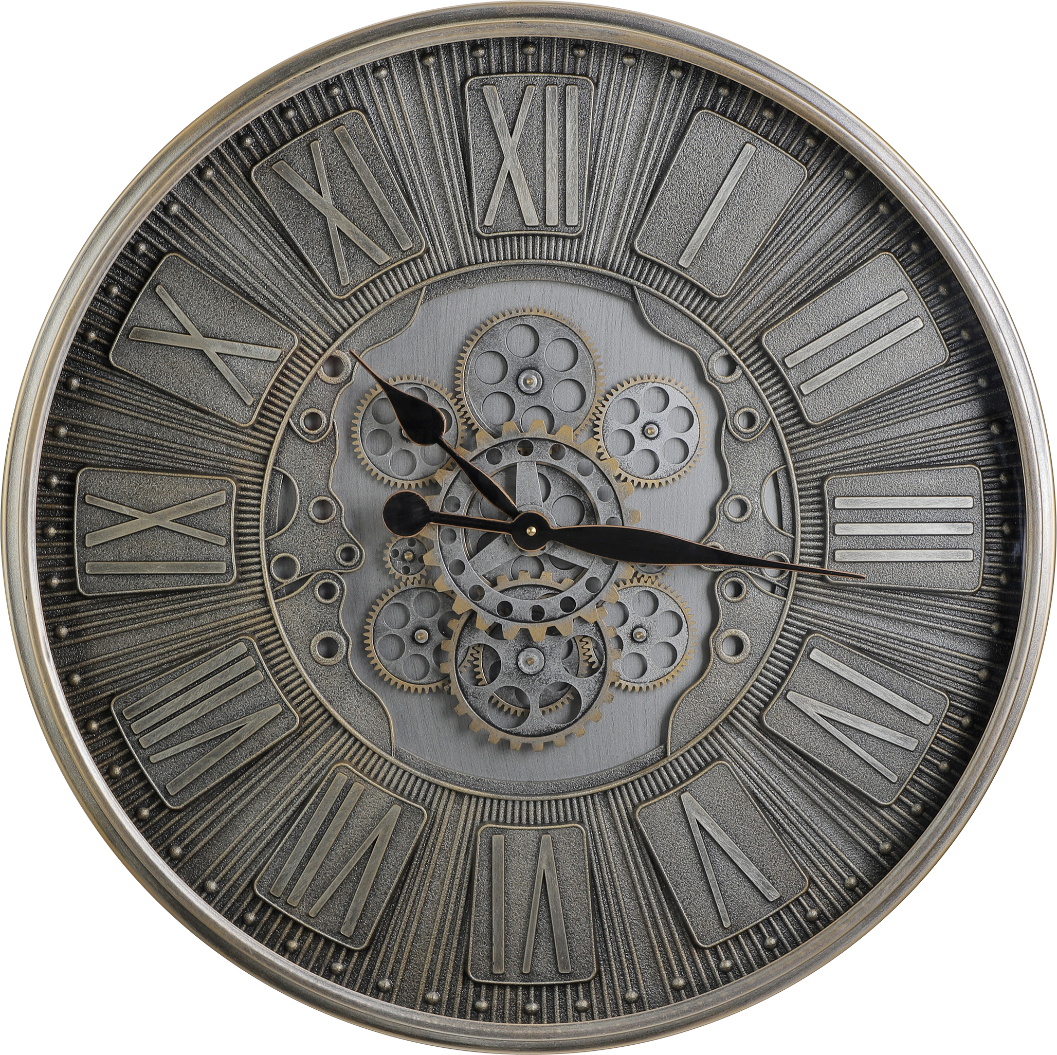 photo EGLO Horloge murale 70cm 425518 argent, Kenema