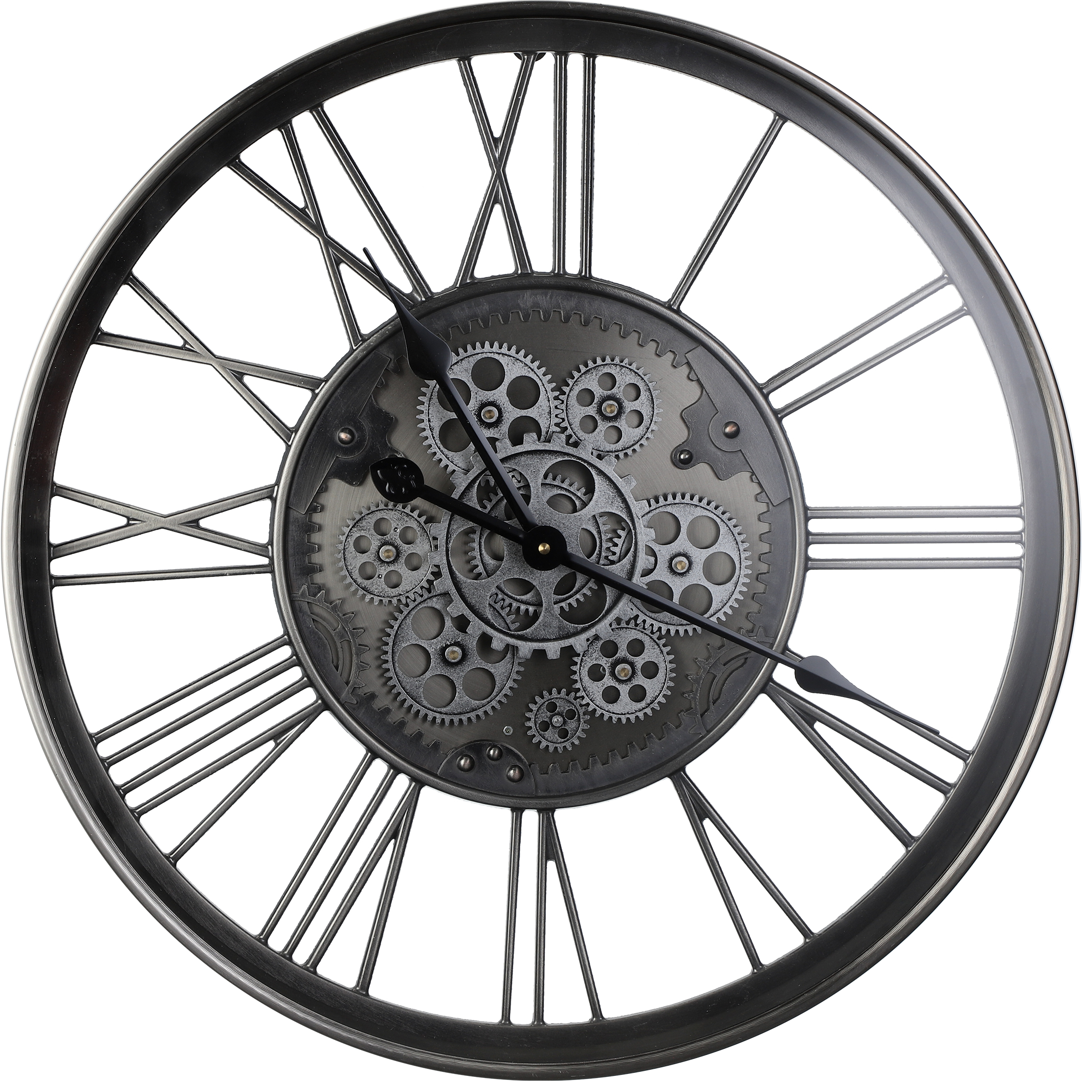 photo EGLO Horloge murale 70cm 425529 argent, Kenema